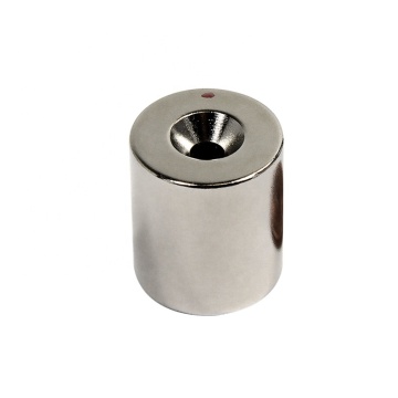 Rod Neodymium magnet with countersunk hole