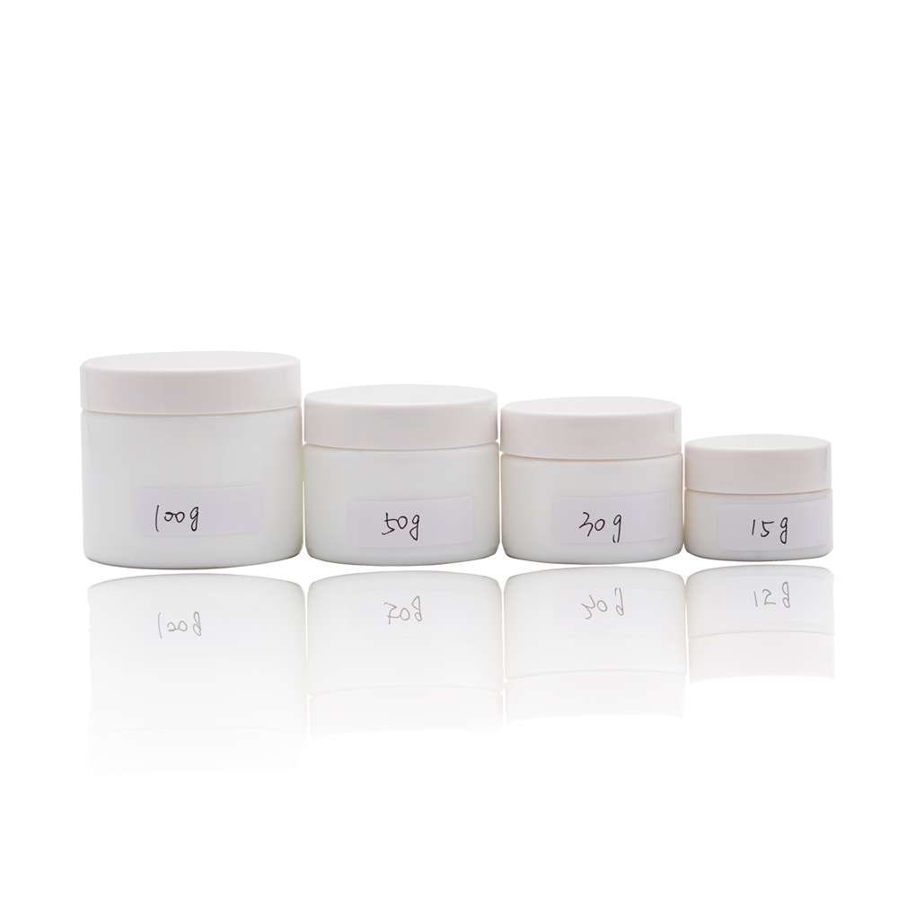 jarra de crema de vidrio glass cream jar