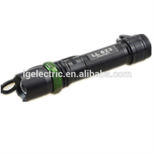 Promotional Cheap Rechargeable FlashLight with tail cutter and emergency hammer