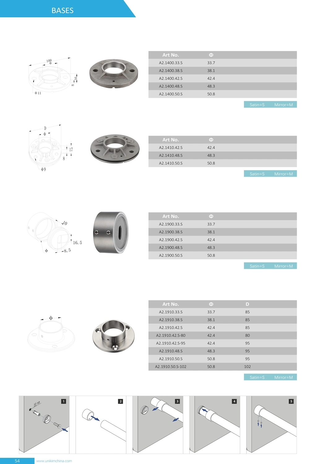 Reliable Factory Stainless Steel Handrail Base Plate for Railing System