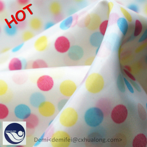 Printed nylon taffeta label fabric with PA coating printing