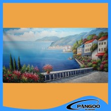 Home Decor Handpainted Canvas Building Landscape Oil Painting