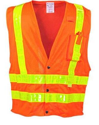 Orange Premium Hi-Vis Mesh Vest