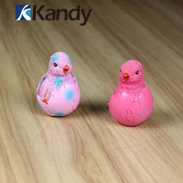 New colorful girls-like two squab chicks resin birds