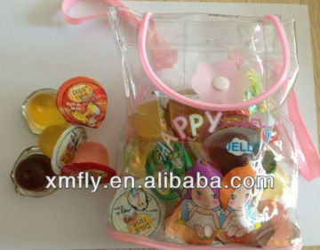 school bag packed 15g assorted mini fruit cup real fruit jelly candy