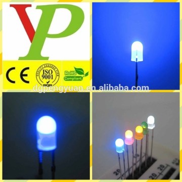 Super bright 3mm round blue in blue leds