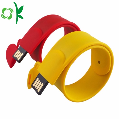 Il flash in silicone USB di moda guida il braccialetto / polsino a schiaffo