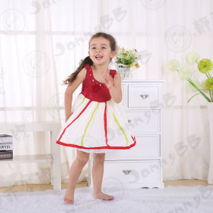 Toddler colorful sleeveless boutique dress