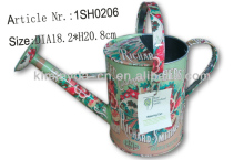 tin printed metal watering can
