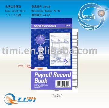Payroll Record NCR paper Book business forms Sales Order Book Job Work Order Book