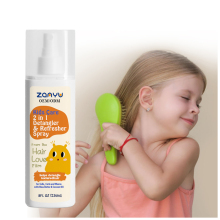 Custom Private Label Leave-In 2-in-1 Detangler & Refresher Spray for Kids' Moisturizing Hair