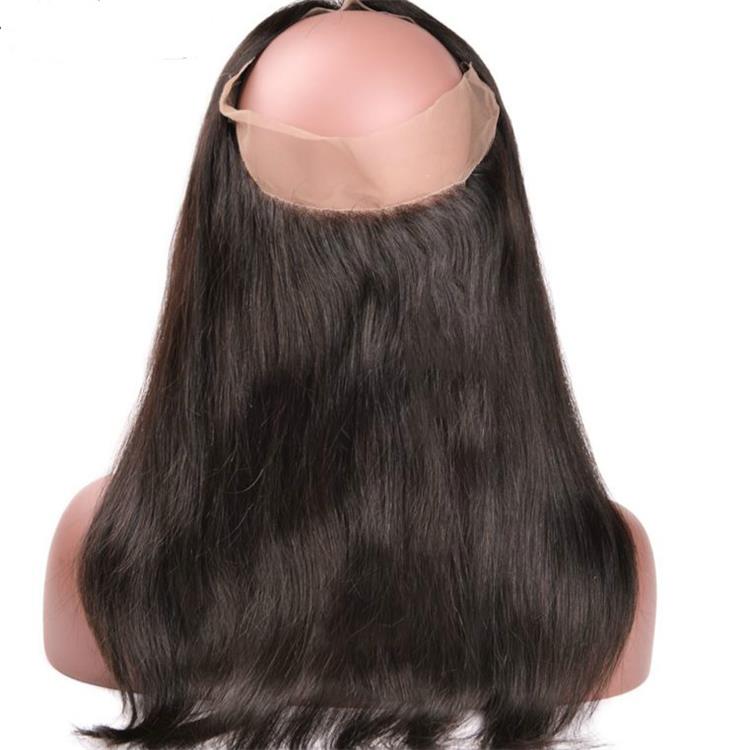 Wholesale Cheap Price Virgin Brazilian Hair High Quality Straight 360 Lace Frontal With Baby Hair