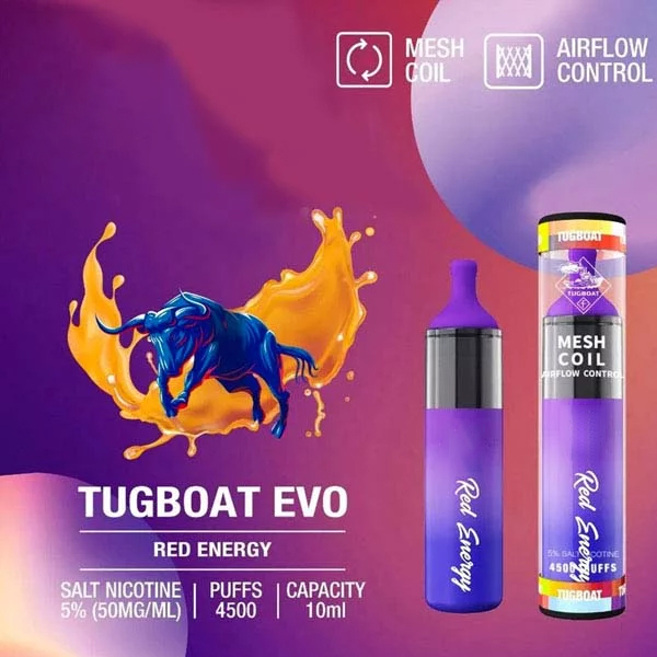 Tugboat Evo descartável [4500 Puffs] | Madamvapor Emirados Árabes Unidos