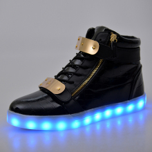 Rechargeable led shoes with USB dance men shoes