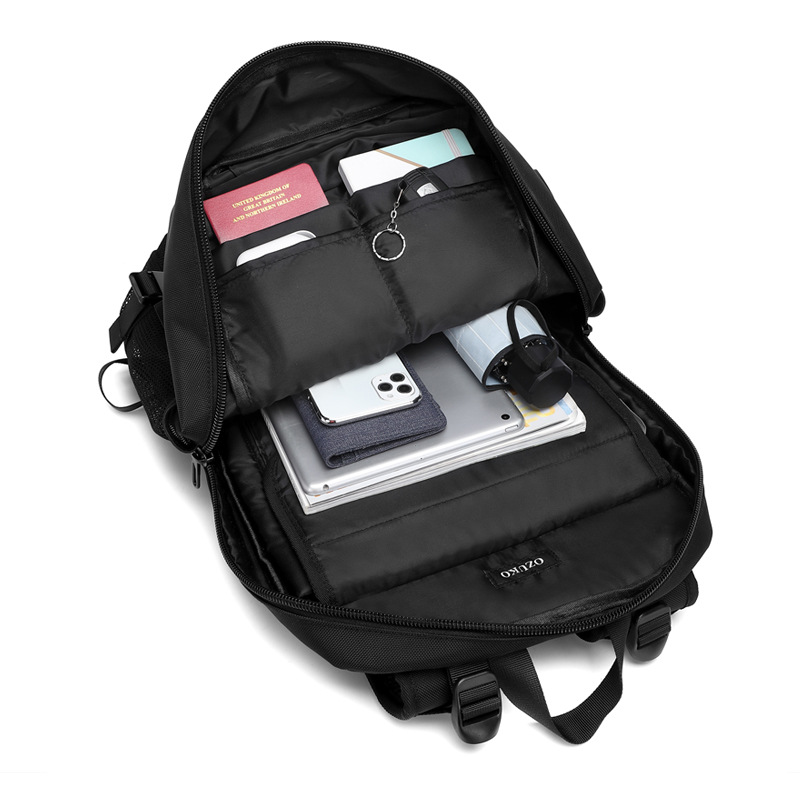 Wodoodporne i antysisezmuowe plecaki RPET RPET RPET 16-calowe plecaki laptopa torby komputerowe z USB