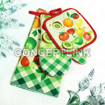 oven mitten&potholder microfiber detailing towel