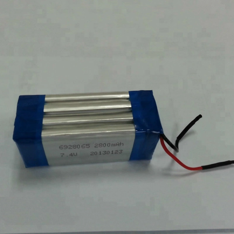 OEM επαναφορτιζόμενο πακέτο μπαταρίας Li-Polymer 7.4V 1800mAh