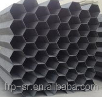 Dedusting equipment use hexagonal FRP electrode
