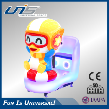 UNIS children love kiddie ride with video game - Penguin game kiddie ride