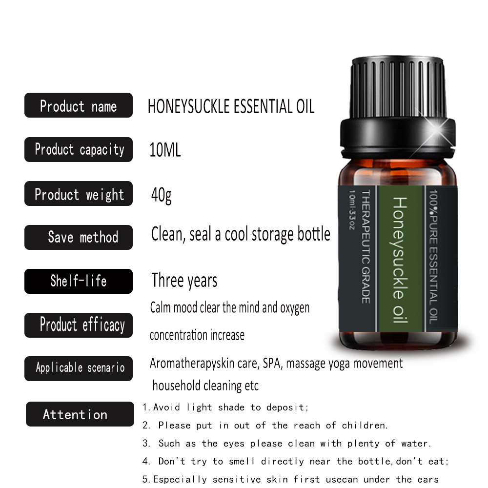 100% Pure Natural Honeysuckle Essential Oil For Aromatherapy