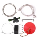 GIBBON 122 Foot Zip Line Kit مع الفولاذ المقاوم للصدأ