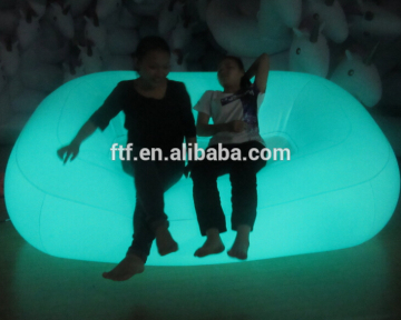 Hot Sell Inflatable LED Sofa,inflatable sofa with led light