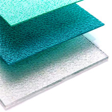 Waterproof 4mm 6mm Sun Sheets PC Embossing Sheets Diamond Polycarbonate Sheet