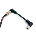 M12 Waterproof Connector Panel Mounting Aviation Cable