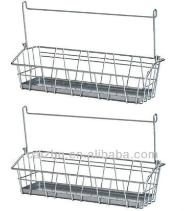 2 wire basket steel jar spice rack holder organizer caddy storage for kitchen