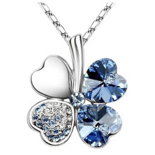 Clover Pendant Fashion Austrian Crystal Necklace