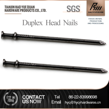Smooth Shank duplex head nails bright duplex head nails