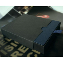 Black match box style cardboard packing box
