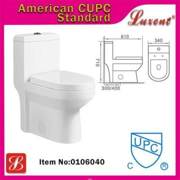 Azul pastel sanitary china Wall Mounted Toilet