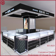Luxury Classical Modern Mall Retail Jewelry Vitrine Kiosk