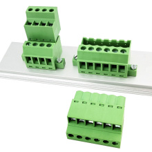Vertical Wire to Wire Male and same-direction flat-out Female Terminal Block Connection with Fixed Pitch 5.08MM