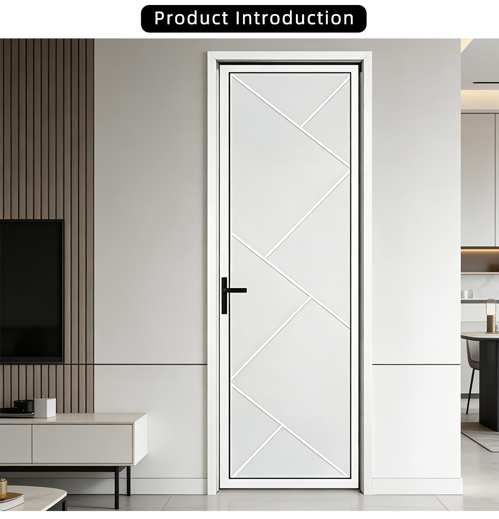 ミニマリストホワイトフレームドアX Minimalist White Frame Door X