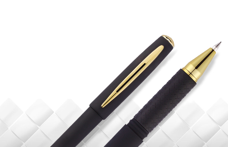 Comix, Gold Collar Signing Pen,Japanese ink,black 0.7mm refillable gel pen