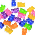 Hot Selling Miniatur Gummibärchen Candy Resin Flatback Cabochons 11 * 17MM GUmmy Bear Candy Verzierung Haarschleife Center Crafts