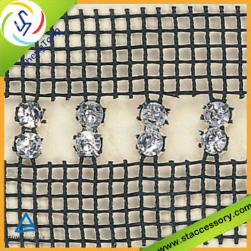 decorative rhinestone chain trim acrylic rhinestone mesh trim fashion rhinestone trim