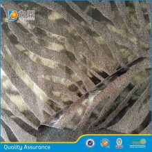 bronzed zebra-stripe pattern imitation suede fabic for jacket,coat,bolster