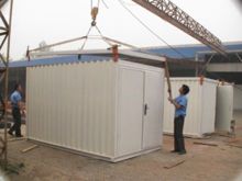 Movable Steel Storage Sheds With Galvanized Corrugated Prepainting Steel As Wall And Roof