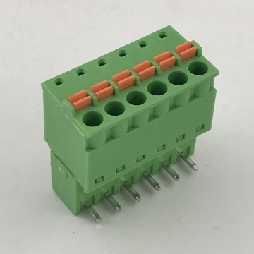 3.81mm pitch spring type PCB plug-in terminal block