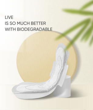 Plantbased bio organic woodpulp sanitary napkin