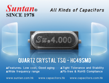 Suntan Quartz Crystal TSQ- HC49SMD Common Frequency Table