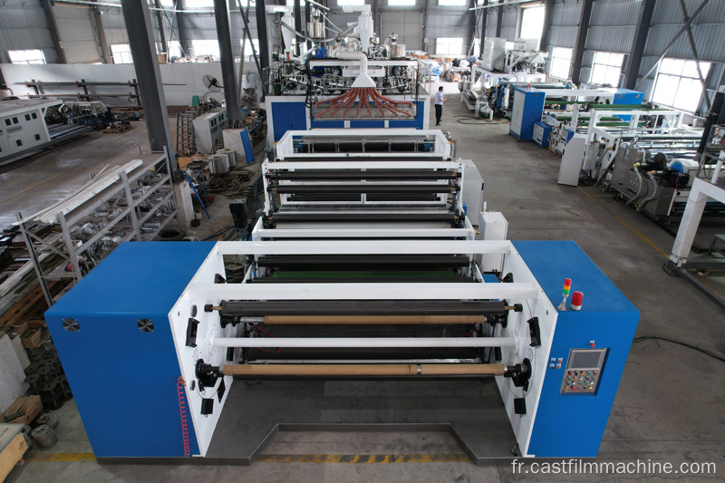 Machine d'extrusion en plastique de film plat en laminage CPE