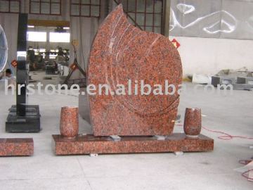 cemetery colored granite grave headstones