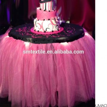 Wholesale fancy wedding/party tutu table skirt round