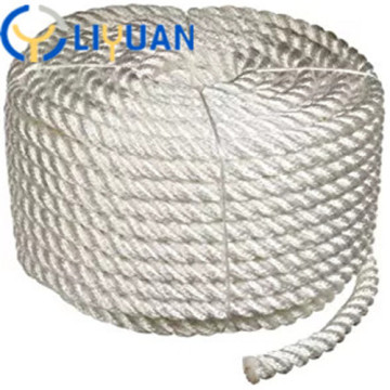 Braided twisted mooring polyester rope