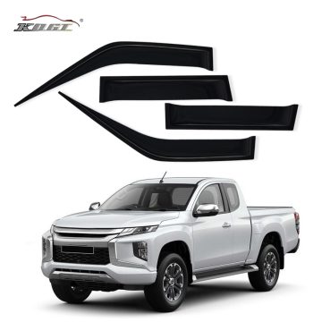 Black Smoke Window Vent Visors for Mitsubishi L200 - Latest Product