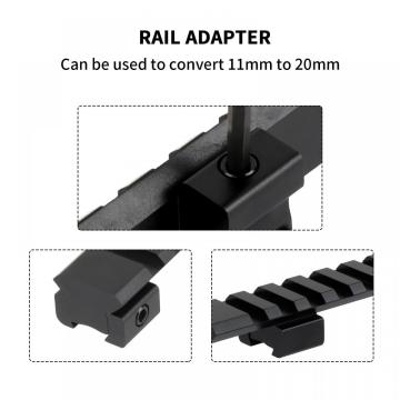 11mm to 20mm Picatinny Rail Riser Mount Adapter